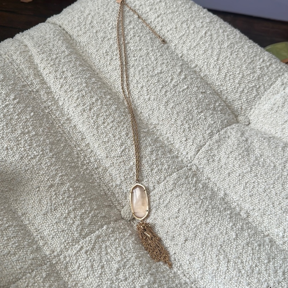 Kendra Scott Rayne Tassel Rose Gold necklace